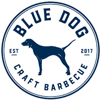 Blue Dog Craft BBQ Blue Logo